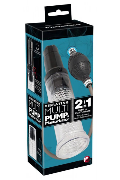 Вакуумная помпа-мастурбатор Vibrating Multi Pump   Masturbator