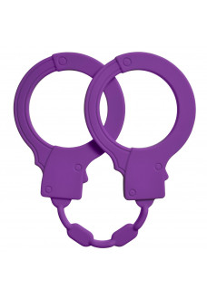 Фиолетовые силиконовые наручники Stretchy Cuffs Purple