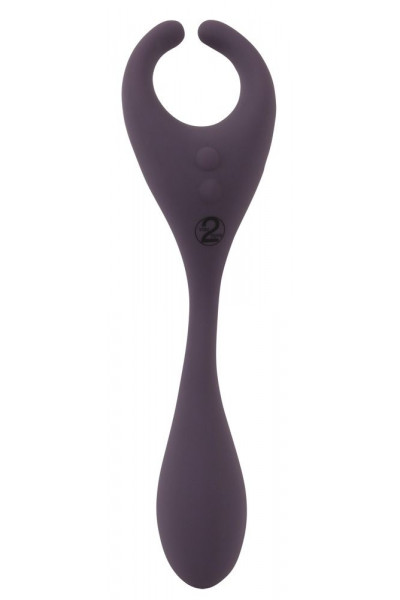 Фиолетовый универсальный вибратор Remote Controlled Couples Vibrator