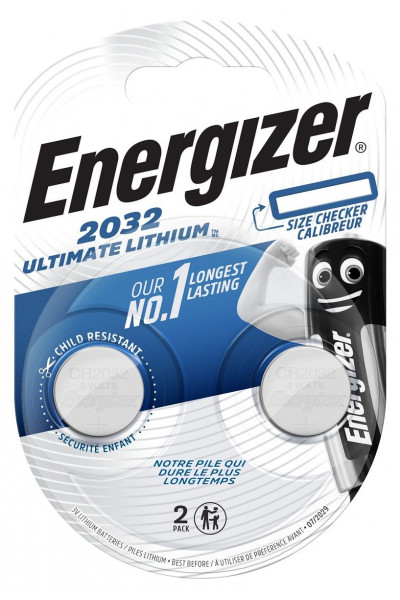 Батарейки Energizer Lithium CR2032 3V (таблетка) - 2 шт.