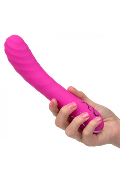 Розовый вибромассажер Insatiable G Inflatable G-Wand с функцией расширения - 21,5 см.