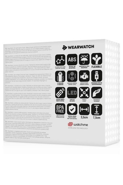 Голубое виброяйцо с черным пультом-часами Wearwatch Egg Wireless Watchme