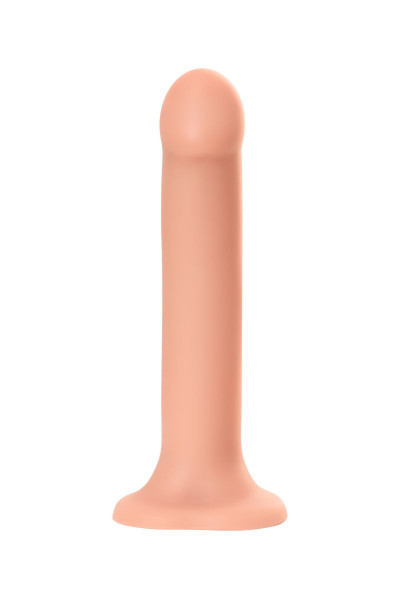 Телесный фаллос на присоске Silicone Bendable Dildo XL - 20 см.