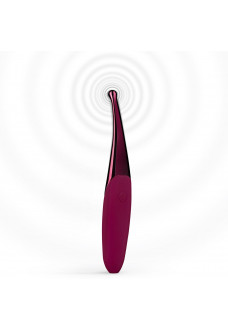 Фиолетовый точечный вибромассажер Senzi Vibrator - 14,7 см.