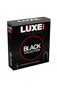 Черные презервативы LUXE Royal Black Collection - 3 шт.