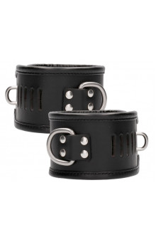 Черные поножи Restraint Ankle Cuff With Padlock