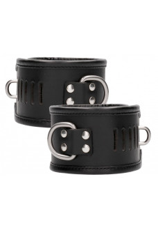 Черные поножи Restraint Ankle Cuff With Padlock