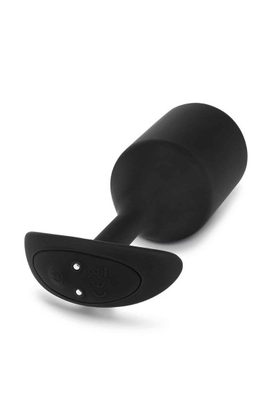 Черная вибропробка для ношения Vibrating Snug Plug 5 - 16,5 см.