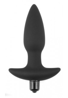 Черная анальная вибропробка Anal Indulgence Collection Fantasy Plug - 14,5 см.