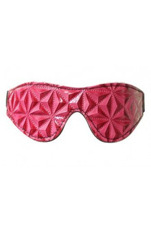 Розовая маска на глаза с геометрическим узором Pyramid Eye Mask