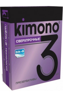 Сверхпрочные презервативы KIMONO - 3 шт.