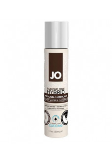 Водно-масляный лубрикант с охлаждающим эффектом JO Silicone free Hybrid Lubricant COOLING  - 30 мл.