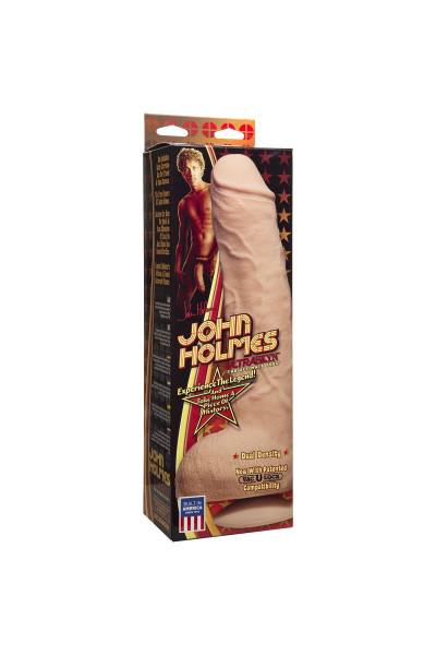 Телесный фаллоимитатор John Holmes ULTRASKYN Realistic Cock with Removable Vac-U-Lock Suction Cup - 25,1 см.