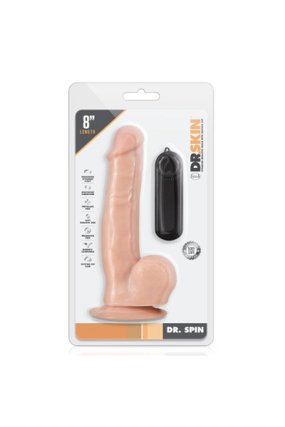 Телесный ротатор-реалистик Dr. Spin 8 inch Gyrating Realistic Dildo - 21,6 см.