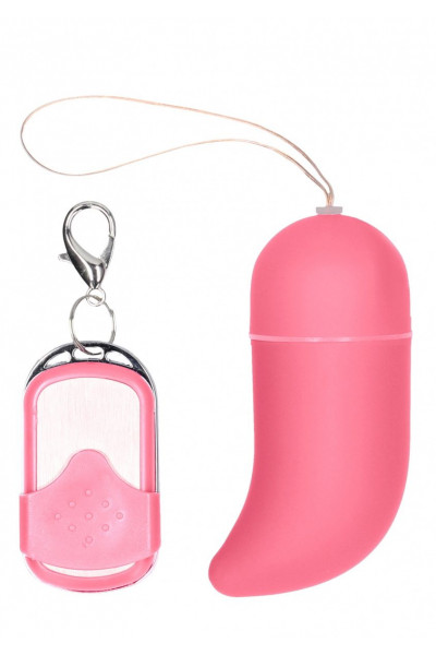 Розовое виброяйцо Vibrating G-spot Egg medium с пультом ДУ