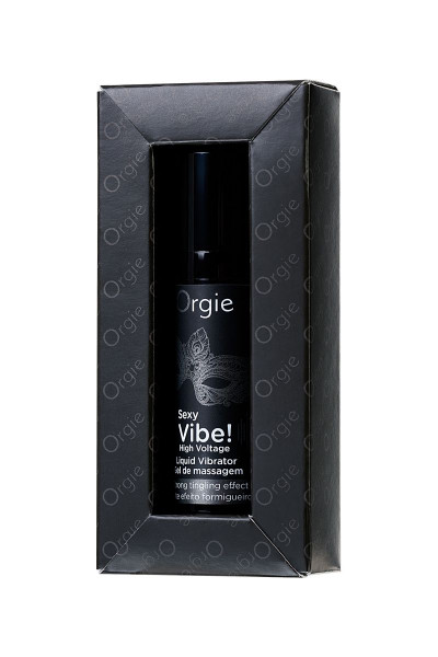 Гель для массажа ORGIE Sexy Vibe High Voltage с эффектом вибрации - 15 мл.