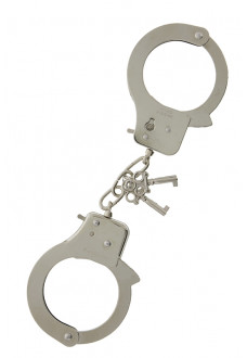 Металлические наручники с ключиками LARGE METAL HANDCUFFS WITH KEYS