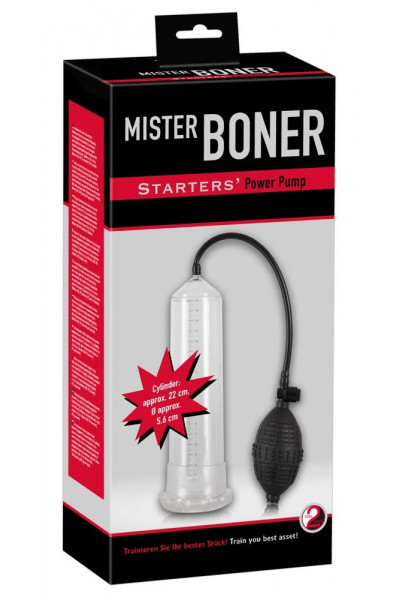 Помпа для пениса Mister Boner Starter - 21,5 см.