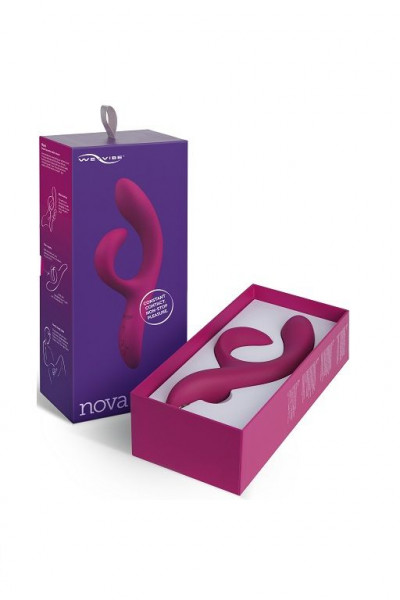 Фиолетовый вибратор-кролик We-Vibe Nova 2 - 20,5 см.