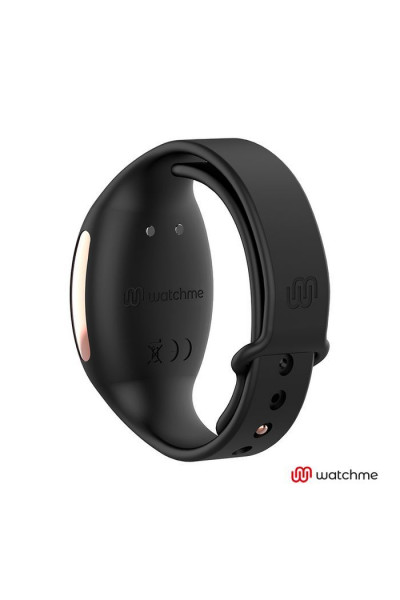 Черно-золотой вибратор с пультом-часами Anne s Desire Curve G-Spot Vibe Wireless Watchme - 20,5 см.