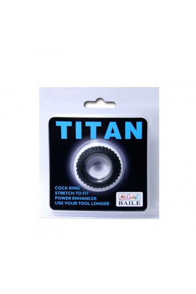 Эреционное кольцо с ребрышками Titan