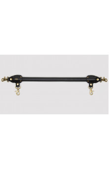 Черная распорка для ног Bound to You Faux Leather Spreader Bar - 50,8 см.