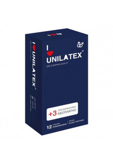 Ультрапрочные презервативы Unilatex Extra Strong - 12 шт. + 3 шт. в подарок