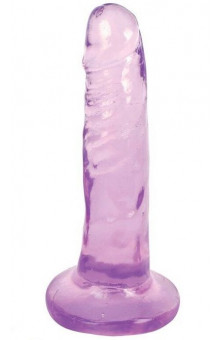 Фиолетовый фаллоимитатор Slim Stick Dildo - 15,2 см.