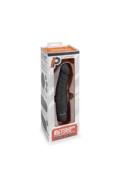 Черный вибратор-реалистик 6.5  Girthy Realistic Vibrator - 19 см.