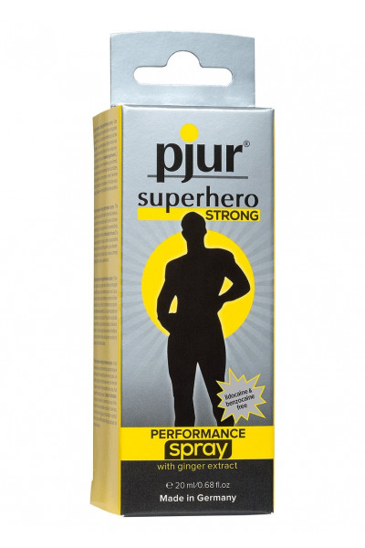 Спрей-пролонгатор длительного действия pjur SUPERHERO Strong Spray - 20 мл.