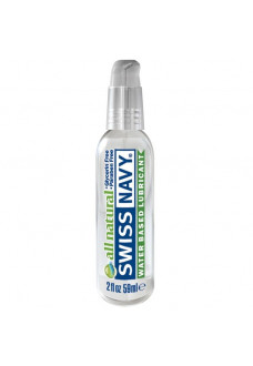 Гипоаллергенный лубрикант Swiss Navy All Natural Water Base Lubricant - 59 мл.