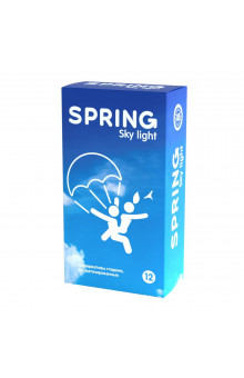 Ультратонкие презервативы SPRING SKY LIGHT - 12 шт.