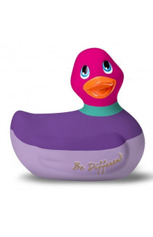 Фиолетово-розовый вибратор-уточка I Rub My Duckie 2.0 Colors