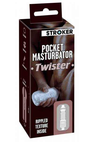 Прозрачный мастурбатор Pocket Masturbator Twister