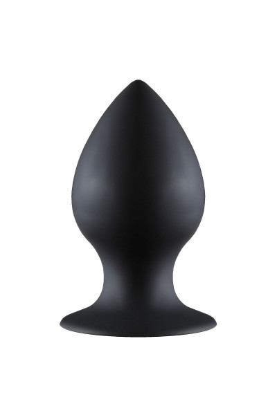 Чёрная анальная пробка Thick Anal Plug Medium - 9,5 см.