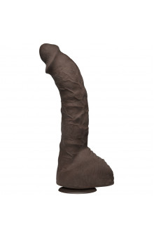 Коричневый фаллоимитатор-гигант Prince Yahshua ULTRASKYN 10.5” Cock with Removable Vac-U-Lock Suction Cup - 27,4 см.