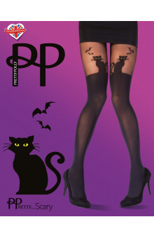 Колготки с имитацией чулок Halloween Cat Tights