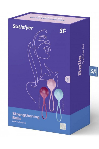 Набор из трёх вагинальных шариков Satisfyer Strengthening Balls