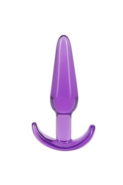 Фиолетовая анальная пробка в форме якоря Slim Anal Plug - 10,8 см.