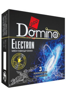 Ароматизированные презервативы Domino Electron - 3 шт.