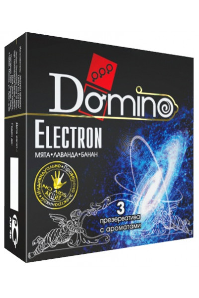 Ароматизированные презервативы Domino Electron - 3 шт.