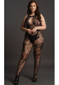 Ажурный кэтсьюит Criss Cross Neck Bodystocking